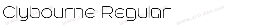 Clybourne Regular字体转换